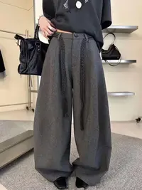 小亚推荐【实体品质】725巨好看的慵懒松弛高级美式复古气球裤子