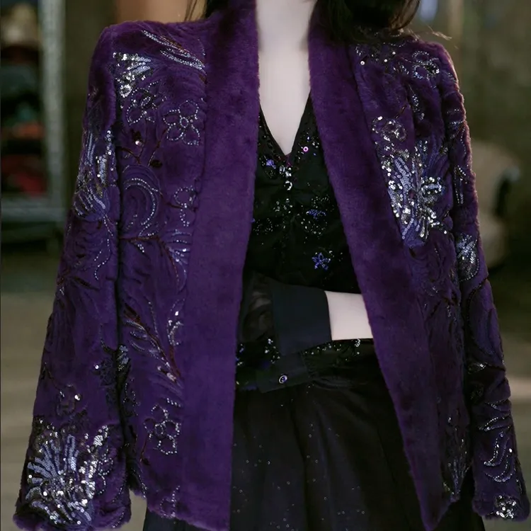 8-14【暗夜缪斯】重工时尚气质百搭外套