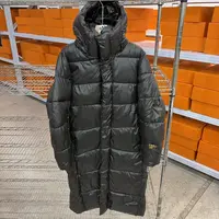 中长款黑色连帽保暖运动长款棉服男Z063