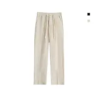 超薄透气休闲裤宽松直筒长裤卡其色1795