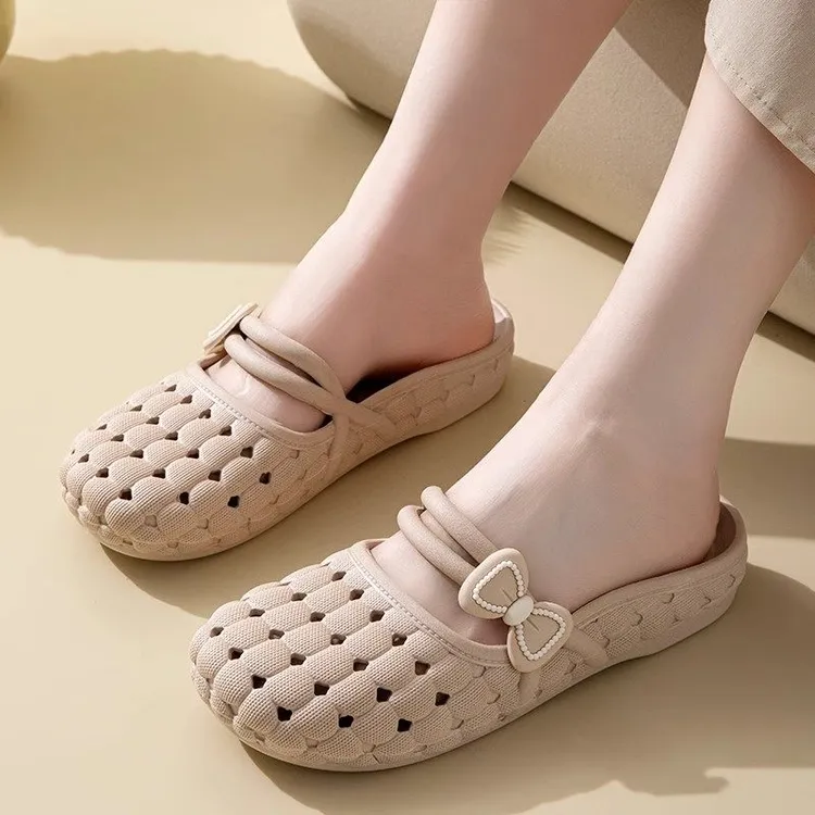 夏季女士包头软底防滑透气适合室内外穿劳保鞋商品图