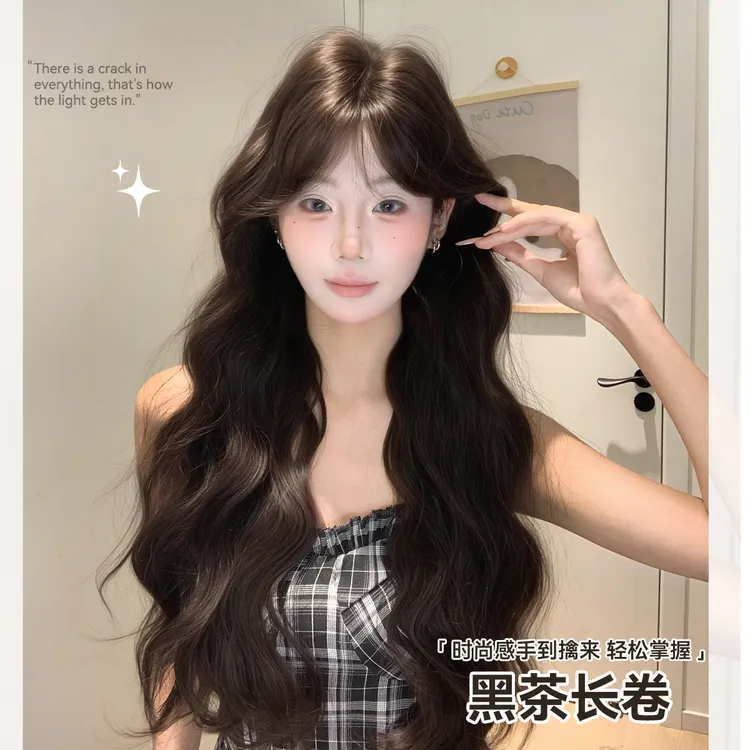 【羊毛卷卷】秋冬新款假发女韩系日常中分长卷发羊毛卷减龄整顶假发