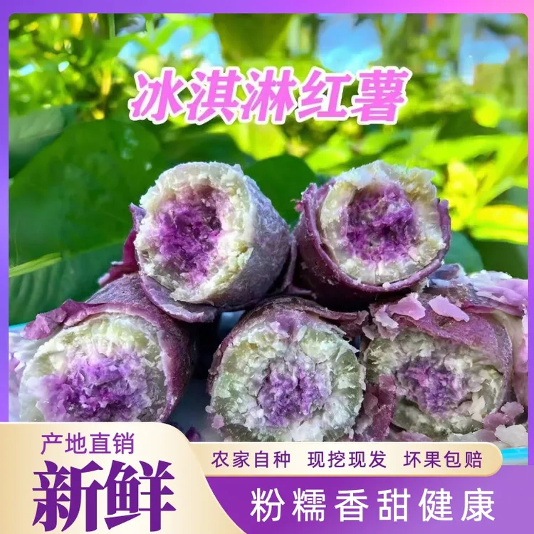正宗特产冰淇淋番薯代餐粗粮沙地种植地瓜粉糯香甜健康新鲜现挖薯商品图