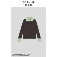Daphne/达芙妮Y-达芙妮高端线定制山羊绒醋酸上衣25TP4433