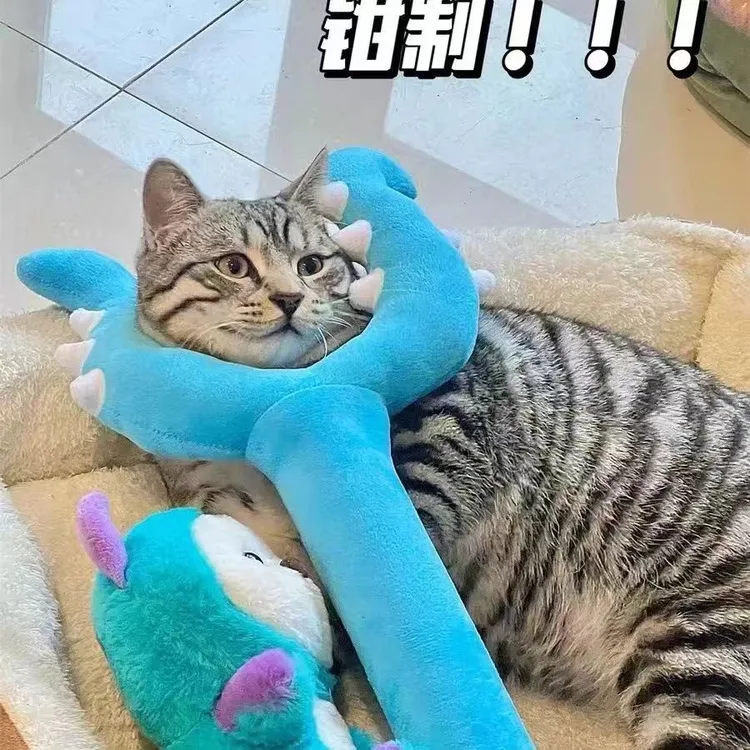 猫咪玩具猫叉子讨伐棒自嗨解闷长杆逗猫棒逗狗宠物毛绒耐抓咬玩具