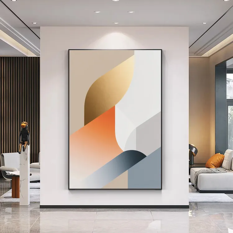【几何】曲美优雅美学挂画高级客厅画极简风现代玄关画床头画沙发画