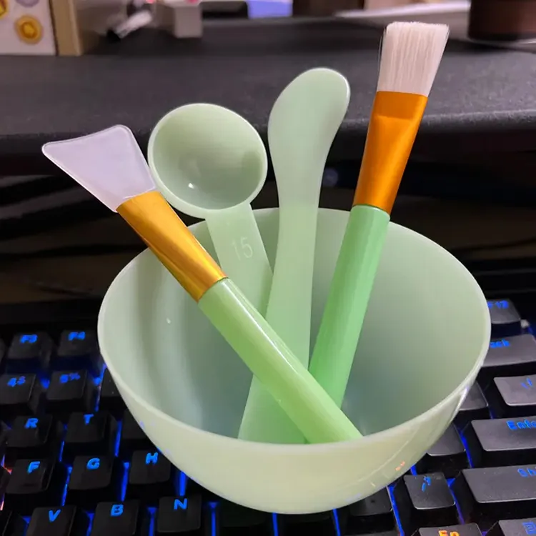 调面膜碗和硅胶刷子套装加小碗水疗灌肤调配粉勺子美容院专用工具