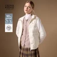 *TeenieWeenie小熊女装羽绒服25秋新舒适休闲连帽外套TTJD254TW4B