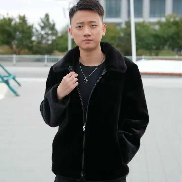 【钟离雨同款】男款秋冬季加厚保暖时尚夹克男士高端外套大衣