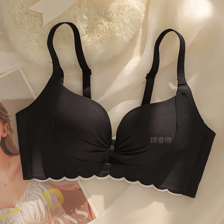 【奶霸提拉杯】小胸显大聚拢有型无痕内衣漫画身材秋季琥珀流光女商品图