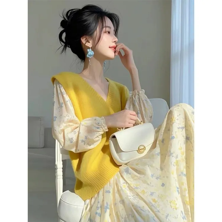 法式复古温柔风显瘦时尚小众春秋气质女装套装2025年春季超火小香