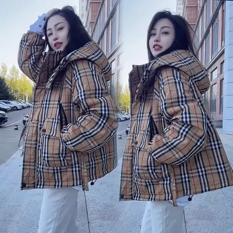 C3791#时尚显瘦气质网红高档洋气百搭宽松大码棉服潮25秋季新款