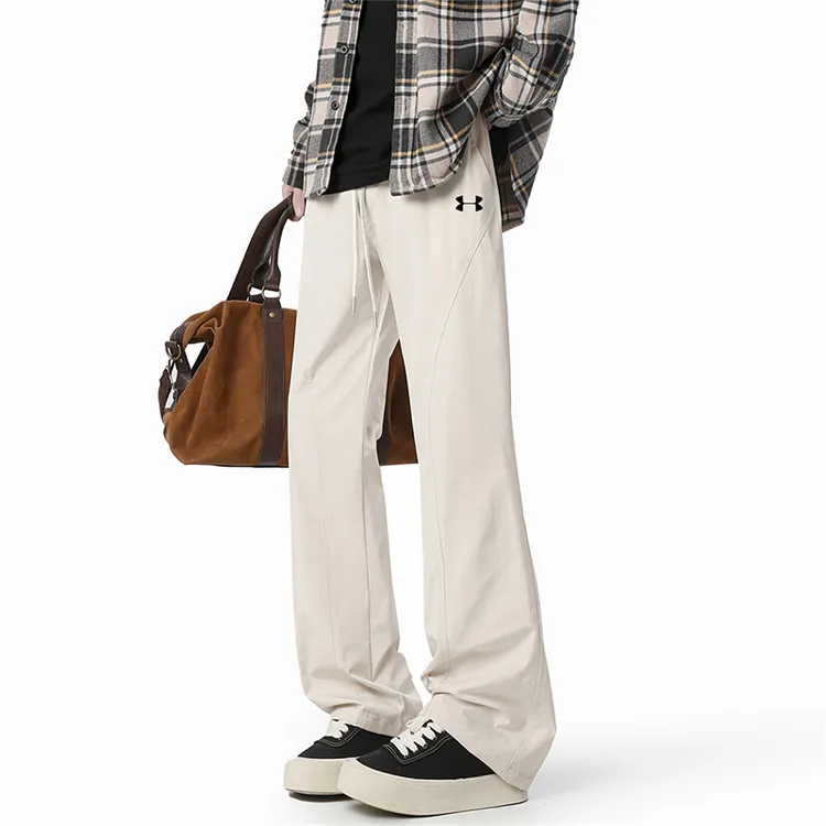 一折专区丨男士夏季薄款休闲裤冰丝速干微喇裤防水纯色直筒工装裤