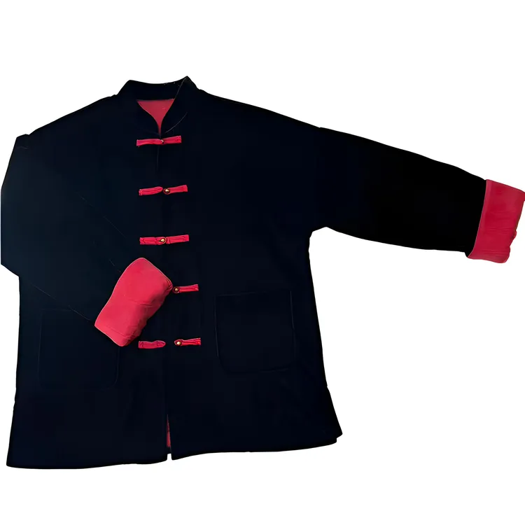 5005铜氨丝拼丝绒宽松版新中式国风女装棉服