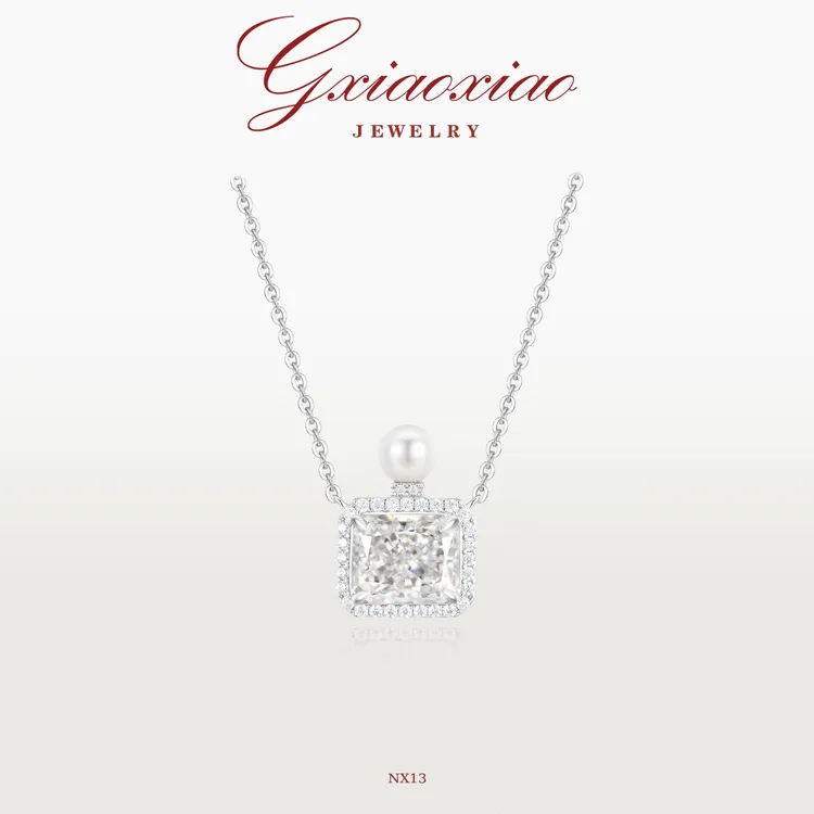 G XIAOXIAO 镀K金 轻奢高级气质香水瓶项链NX13