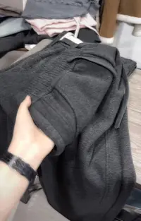 米蓝家！巨保暖遮胯阔腿拖地裤加绒女裤8688