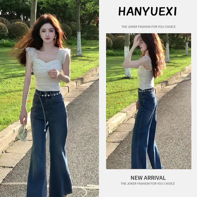 夏季一整套女装2025年新款韩版休闲显瘦减龄无袖上衣牛仔裤两件套