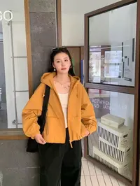 女装2025年秋季新款时尚百搭休闲宽松连帽夹克外套女