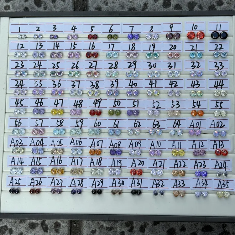 钛合金锆石耳饰 [直播福利]F136钛合金耳钉八边玫瑰镀色