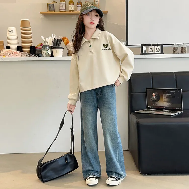 新品巴拉巴拉女童卫衣套装春秋款2025新款洋气时髦儿童装春装大童