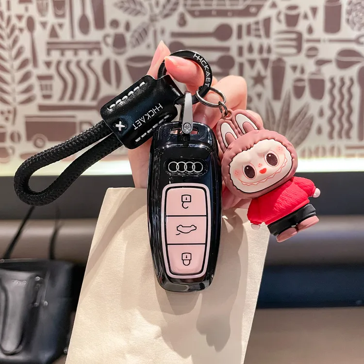 适用于奥迪a6l钥匙套a4l/a3保护a7l/a8扣q5l可爱q4etron车壳25款