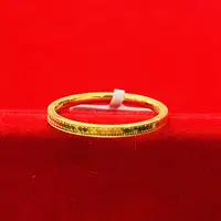 【思思专享】足金999饰品 鳞片戒指 14# GP 1.12