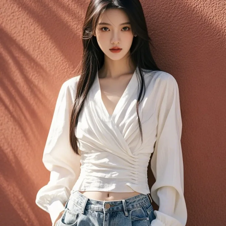 拉夏贝尔衬衫女款爆款2025网红洋气女炸街纯欲慵懒风衣服女装