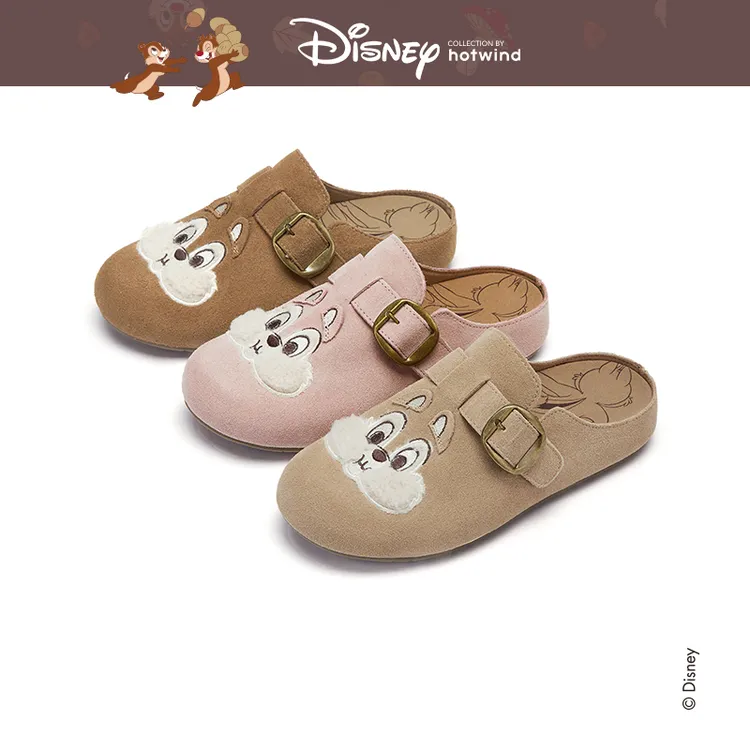 【热风商场专柜同款】【琥珀流光】包头勃肯鞋2025年秋季新款可爱拖鞋