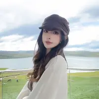 FANRUI/泛芮「暗屿」独特小众百搭气质设计感遮阳帽子B18000