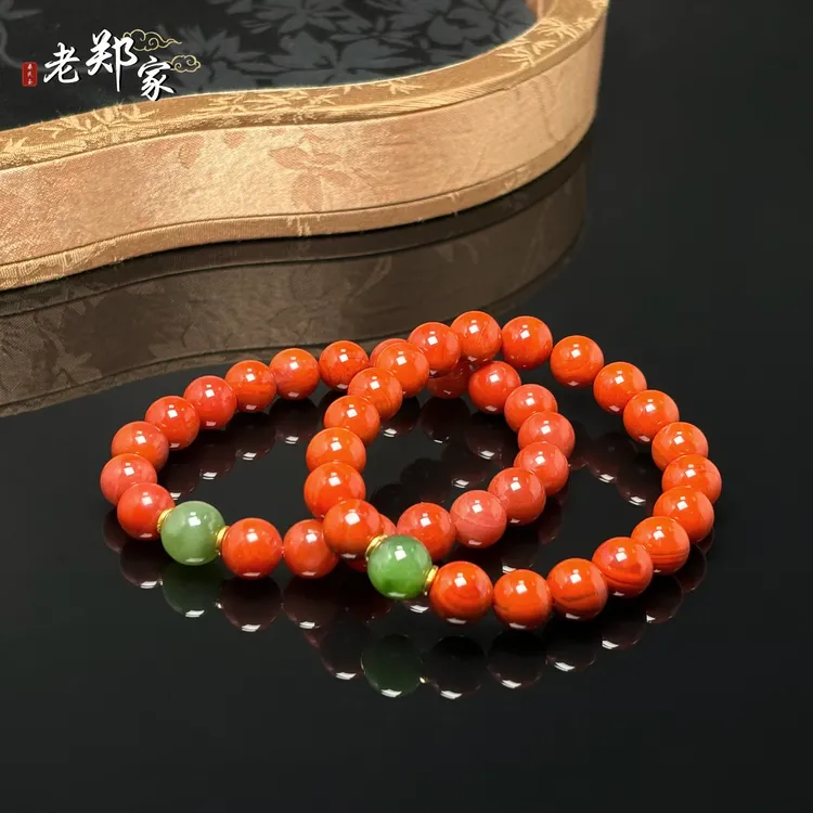 【老郑家】南红玛瑙DIY手串 多样性发一件 约9mm