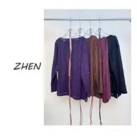 【ZHEN】25K01319 2025新款显瘦时尚百搭小众气质毛衣女款