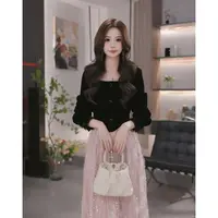 【有里布】优雅女装法式复古气质轻奢显瘦裙子QJ0136