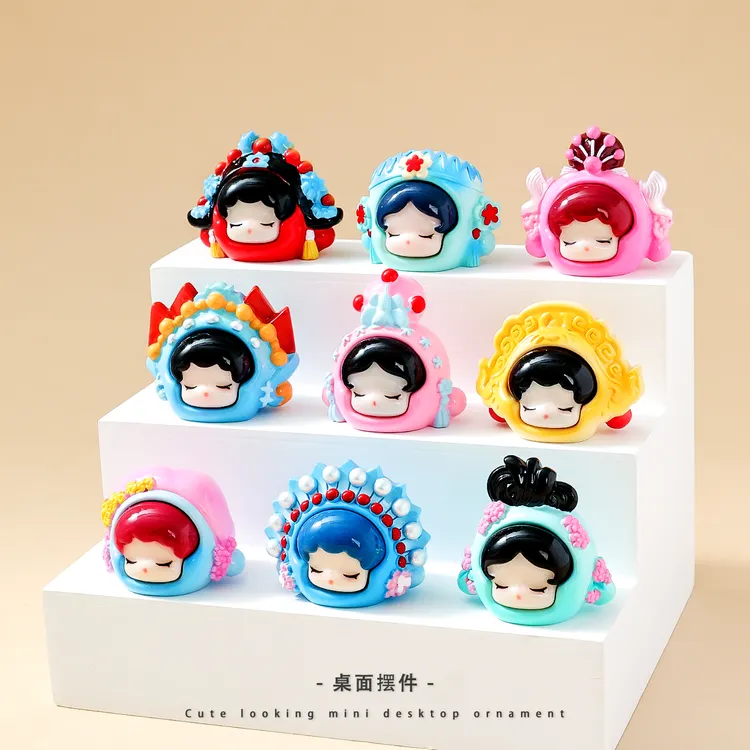 【九宫格直播拆】戏曲姐姐 DIY摆件 对对碰