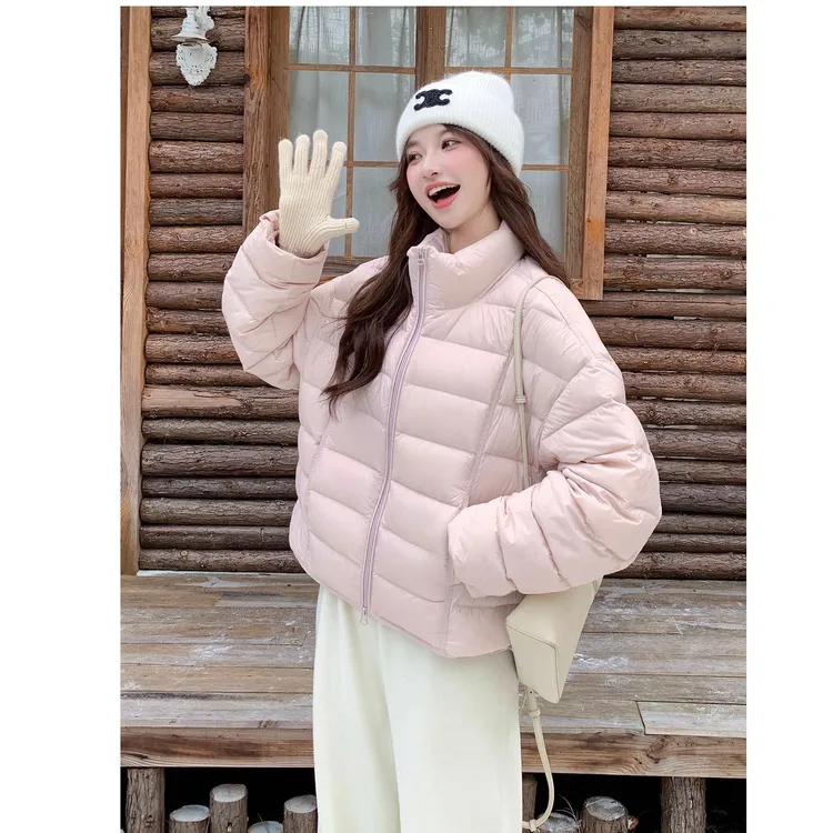 冬季羽绒服排骨羽绒服显瘦冬季新款立领2025年女款流行外套秋冬