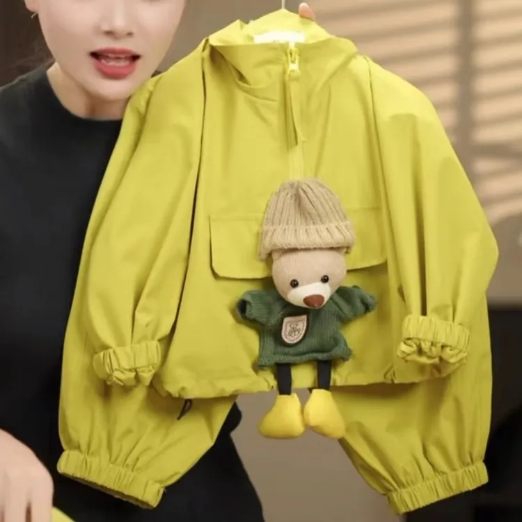 春季秋季时尚休闲洋气宽松儿童外套套装童装春款秋款 2025 新款中