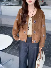 25025-3772 韩版国风长袖短外套