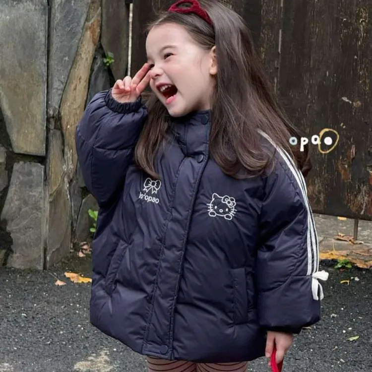 Opao（现货）正版冬款羽绒服女童Kitty休闲风外套保暖轻便羽绒服