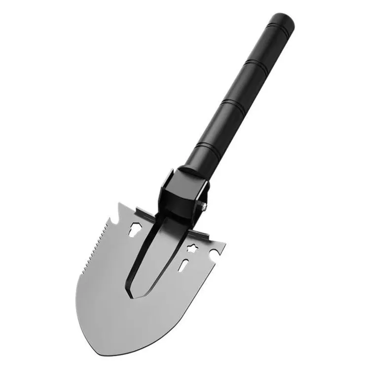 多功能轻巧坚固户外折叠铲子便携耐用钢制野营花园工具