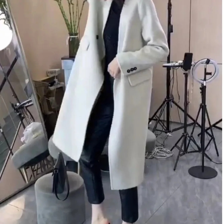 秋冬气质中长款优雅洋气百搭时尚外套女装