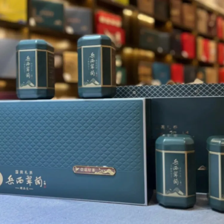 新款礼盒空礼盒茶叶礼盒瓷罐岳西翠兰每套6-8两整箱10套包邮