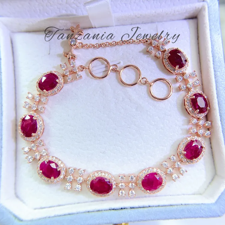 TSHSL1091-M-纯天然红宝石手链【单颗1克拉】福利品-时尚豪镶款