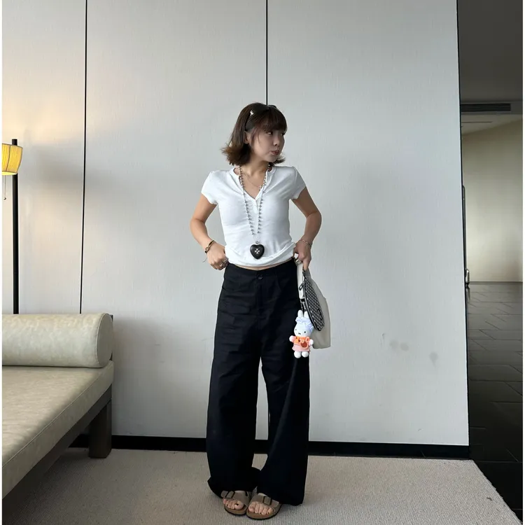 Our2【苎麻裤】显瘦夏季休闲苎麻裤【B7758】