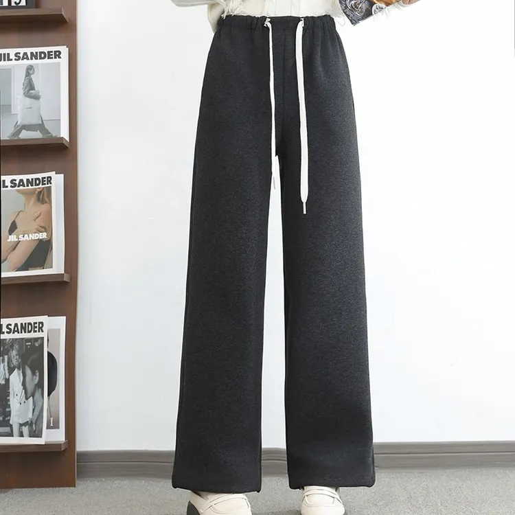 孕妇加厚羊羔绒直筒糯米裤13261