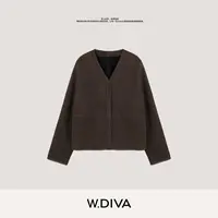 W.Diva【魏老板】西班牙进口小美丽奴羊皮绒面皮衣外套54C263160