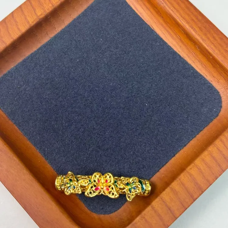 帛航金铺足金蝴蝶弯管WH1370