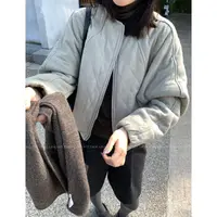 【芳龄F.LING】轮廓感 菱格棉服短外套百搭韩版FL01297