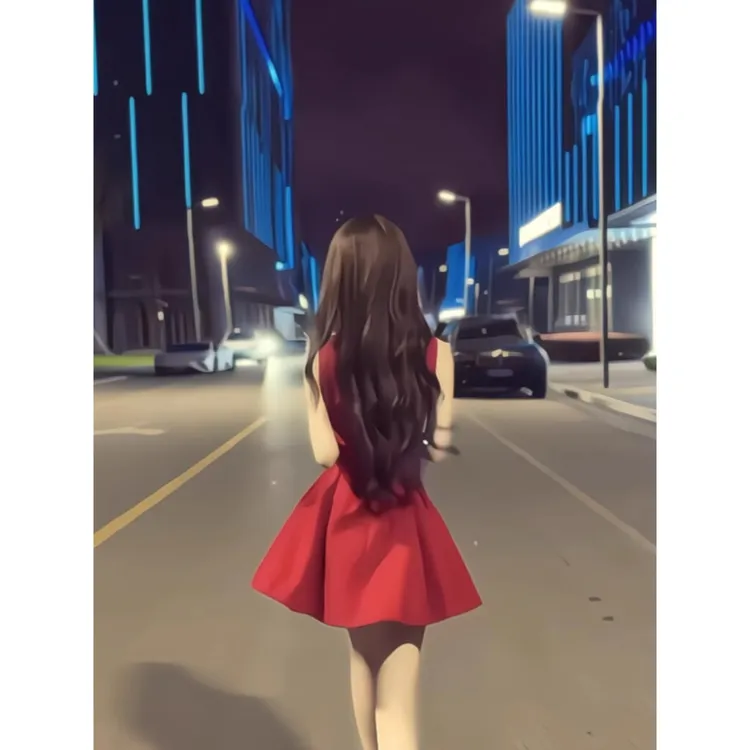 法式气质红色连衣裙女夏季修身收腰蓬蓬贝微微裙子千金风无袖短裙