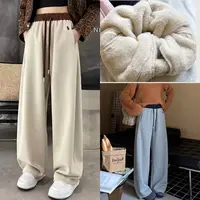 【现货专属】冬季特厚羊羔绒弯刀刺绣卫裤  俩穿版本北方冬天必备款