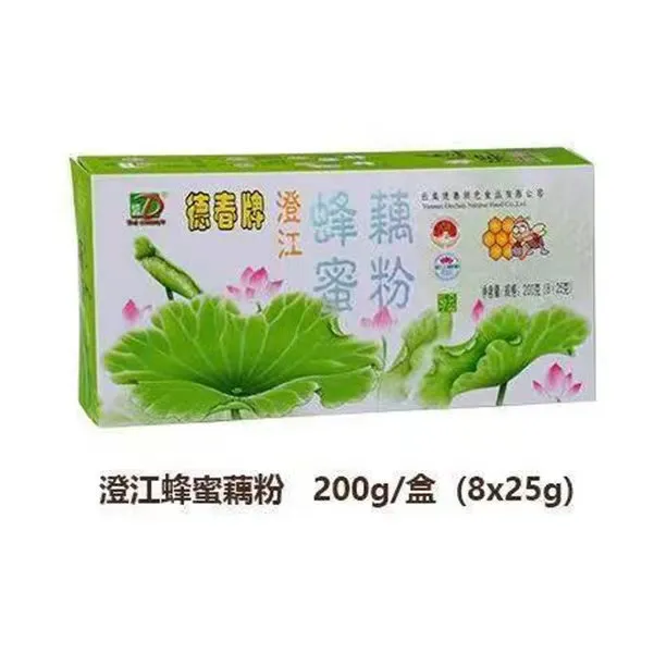 云南特产德春蜂蜜藕粉200克/盒澄江抚仙湖速溶冲泡即食早餐代餐