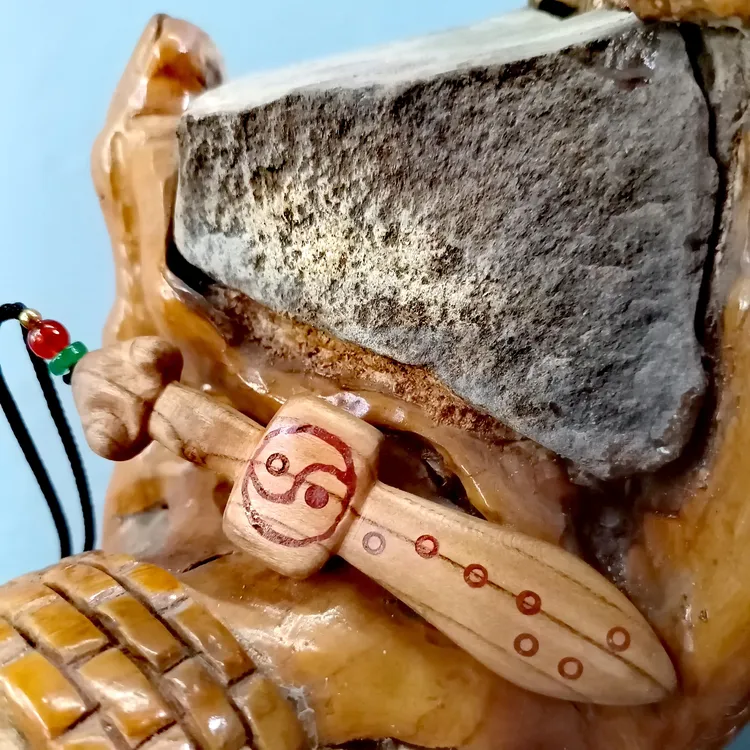 野生桃木朱砂七星桃木剑